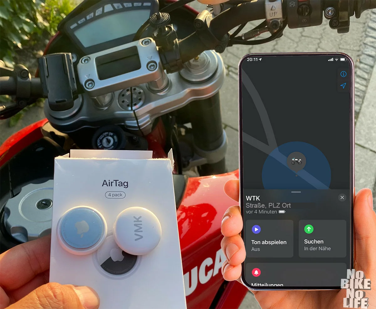 AirTag am Motorrad orten: 5 Jahre Praxistest & AirTag 2