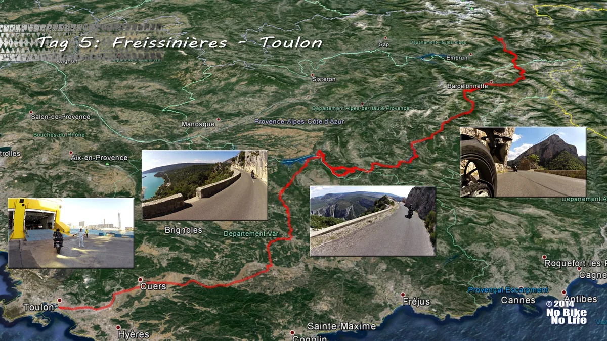 Tag 5: Freissinières - Toulon